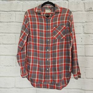 Ralph Lauren Denim and Supply RL Boyfriend  Button Up Cotton Shirt Plaid Medium